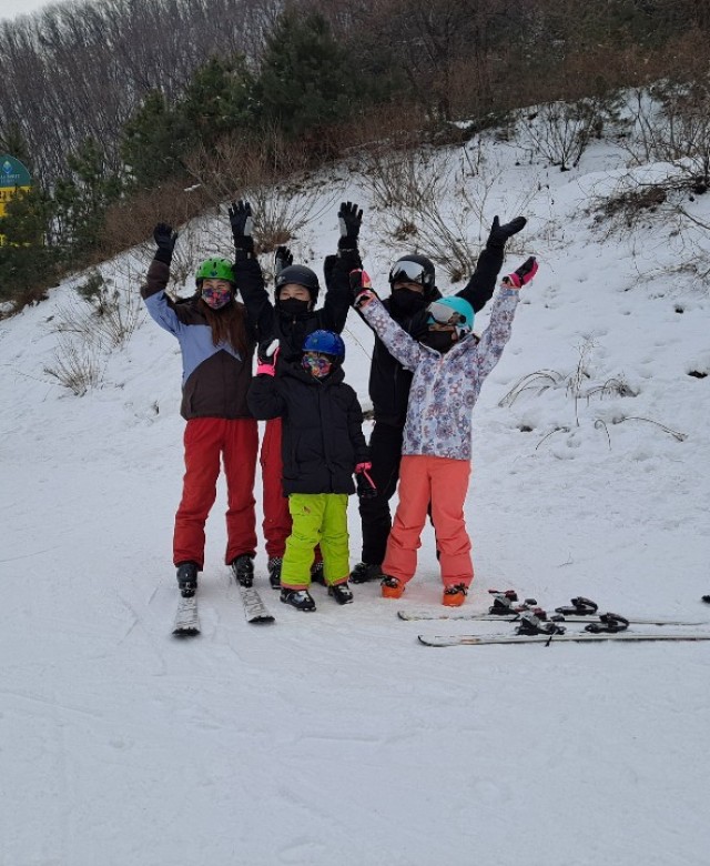 지산스키강습 오랜만에 …