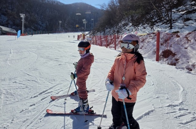 지산어린이 중급 스키강습